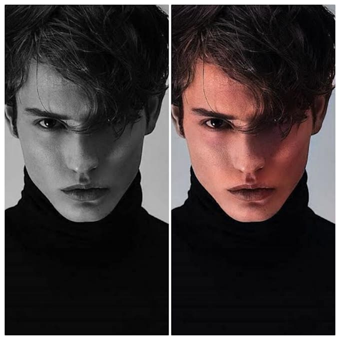 Colorize black and white photo by Azeralfy Fiverr