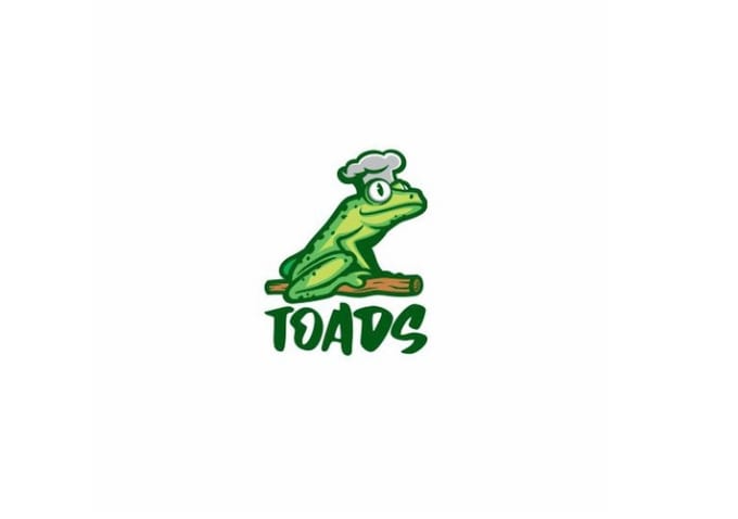 design attractive burger place frog logo