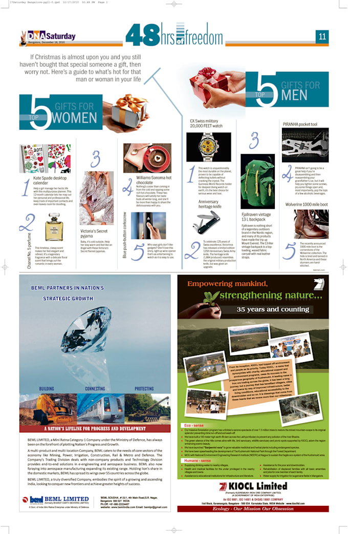 newspaper design, book, magazine in all sizes