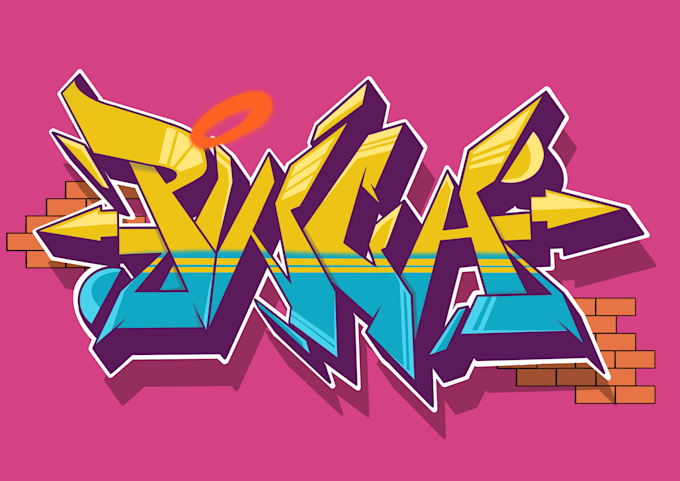 make digital graffiti wildstyle for your brand name