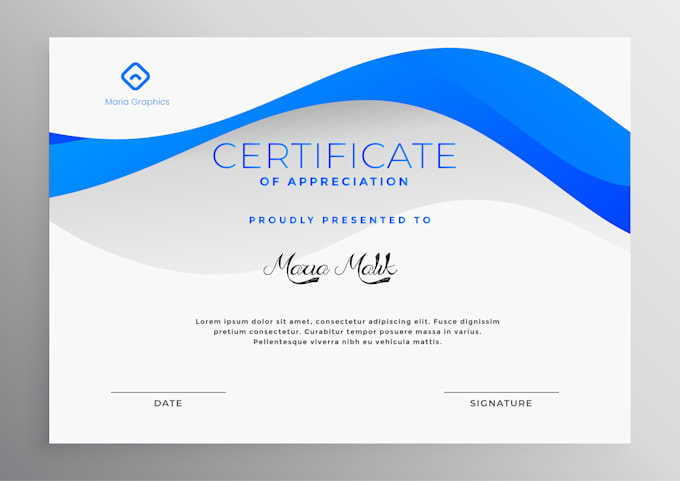 design professional award or diploma certificates