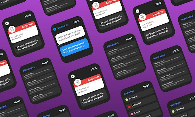 design UI UX and develop apps for watchos