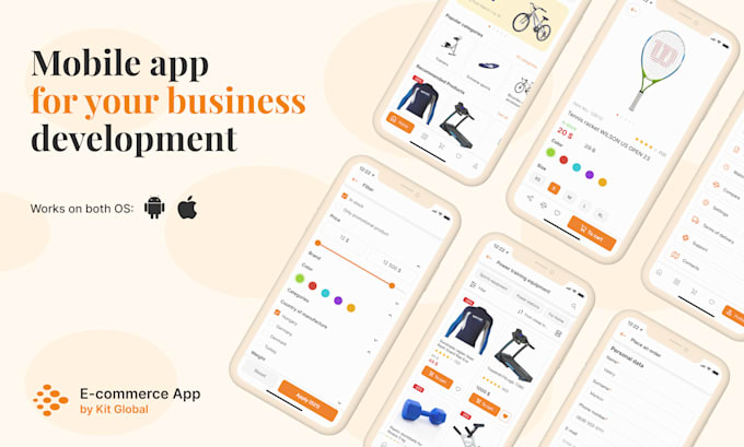 do ecommerce application on android and IOS with dashboard