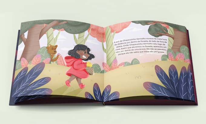draw children book illustrations and book cover illustration