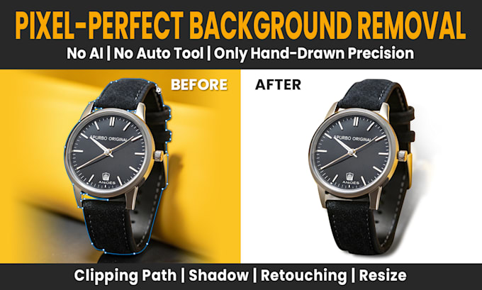 do professional background removal and photo editing