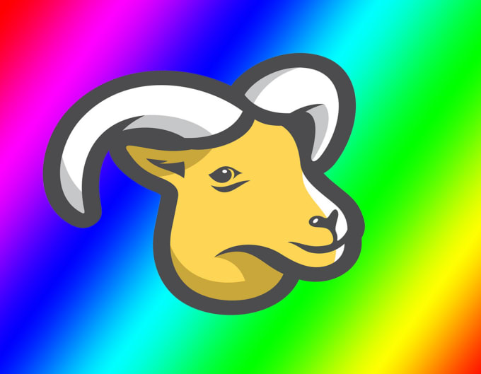 create modern animal goat mascot logo in hand drawn for you only 18 hours