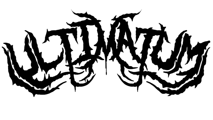 draw, design and vectorize freehand metal logo