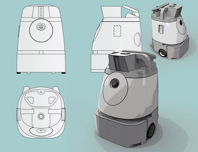 create 2d product drawings and engineering drawings in cad