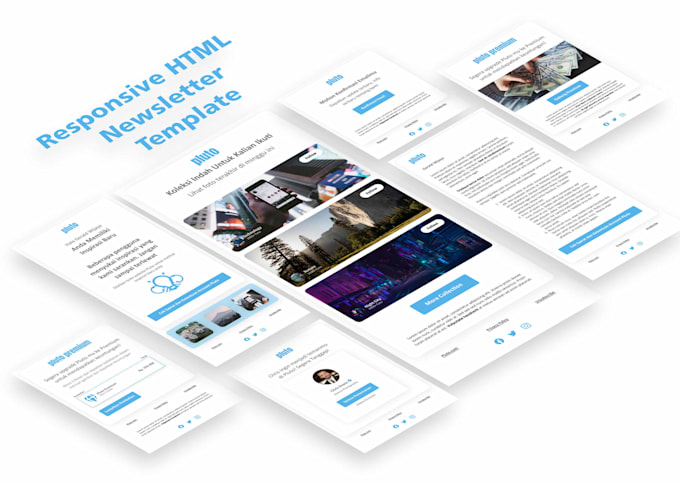 Create responsive html email newsletter template by Davidrica | Fiverr