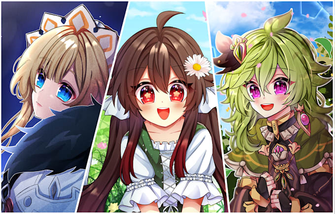 draw anime icon or profile picture