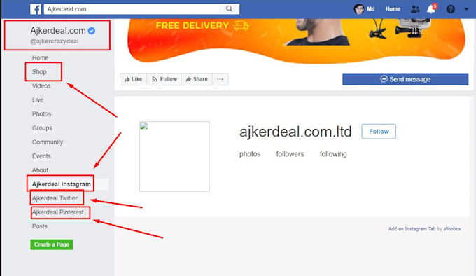 create and optimize facebook business page or fan page