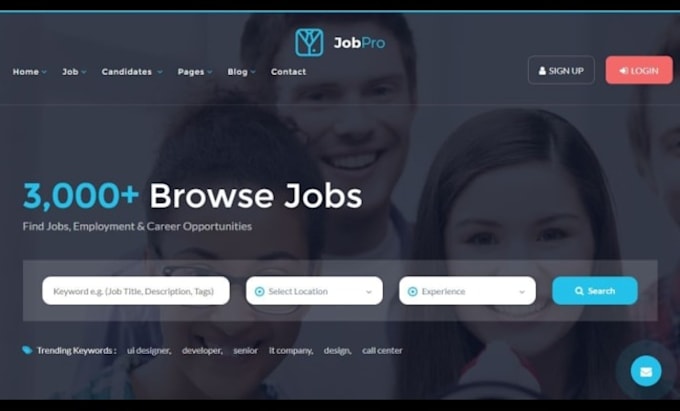 create job board,website like linkedin