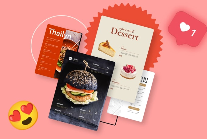Design creative awesome restaurant menu food menu by Vyoub_nsr | Fiverr
