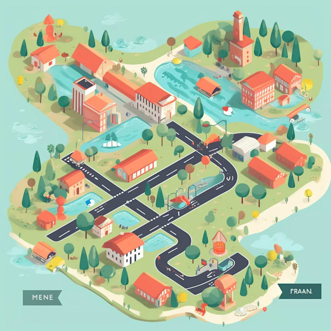 Draw a event map vector illustration design by Swispare | Fiverr