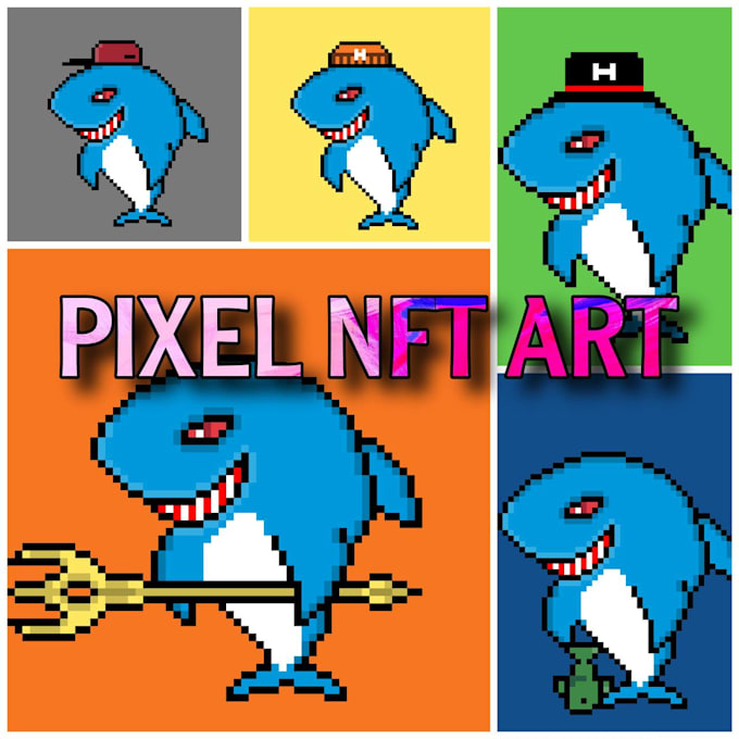 Create you an entire custom nft pixel art collection by Ibrahimyh Fiverr