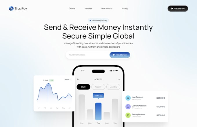 design UI UX website in figma