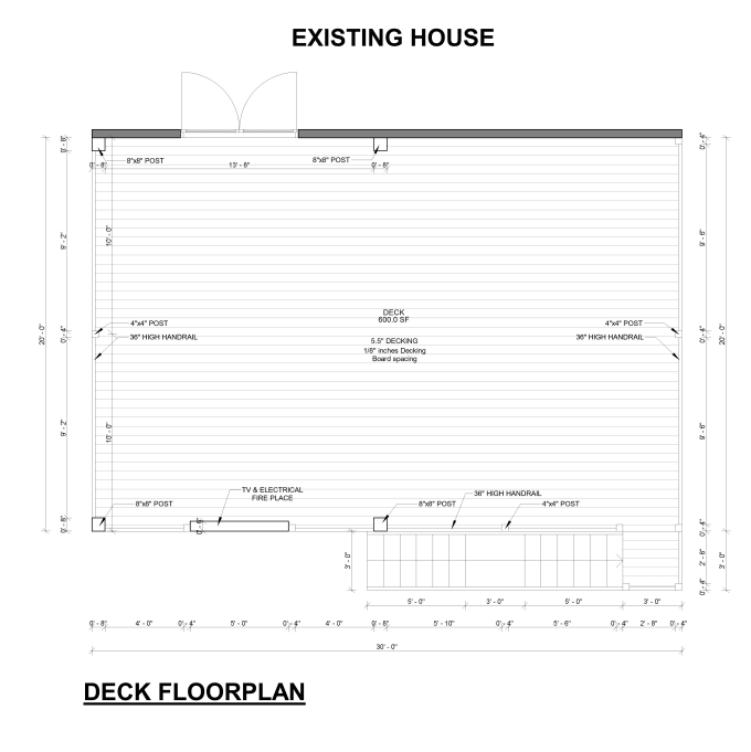 provide covered deck drawings for city permit