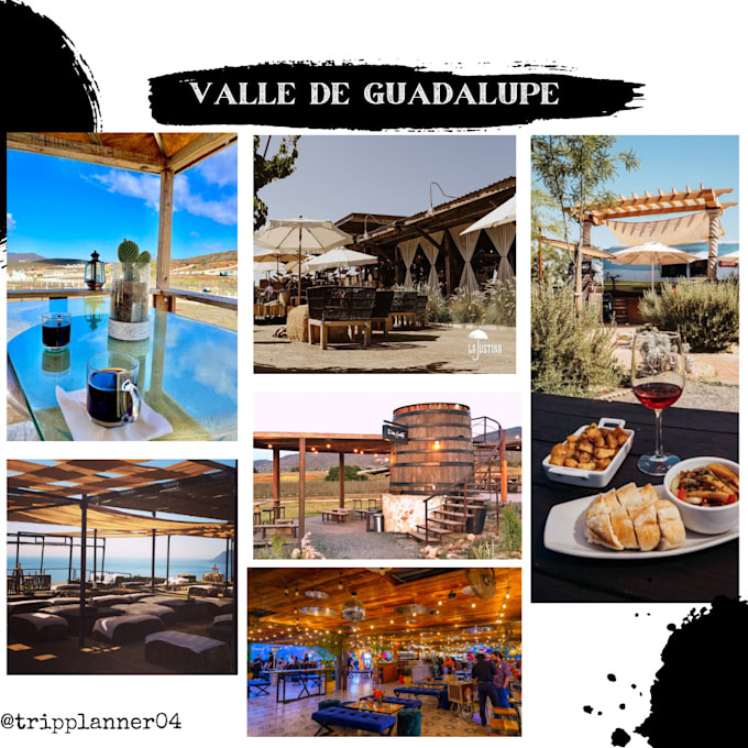 Plan your trip to valle de guadalupe by Aliciafernanda Fiverr