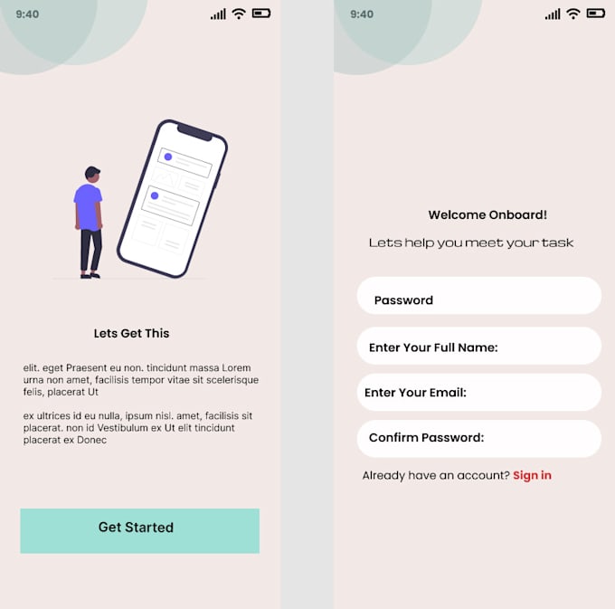 Design and create ui ux design for web and mobile app by Debyorah | Fiverr