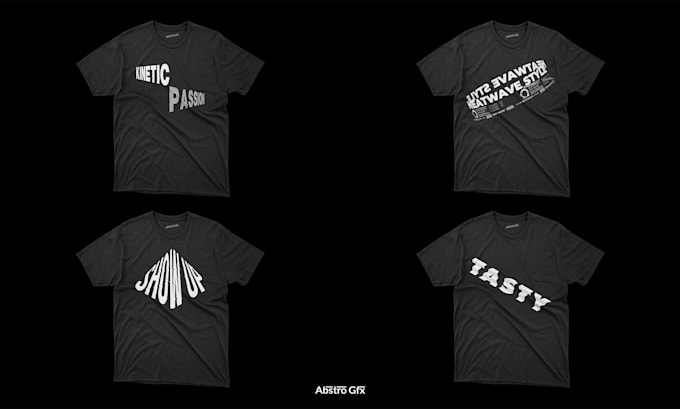 create a custom kinetic typography tshirt design