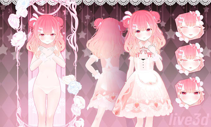 make vtuber 3d model through vroid or other 3d software