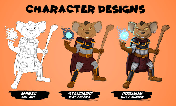 Design a character for commercial use by Cartoonryan | Fiverr