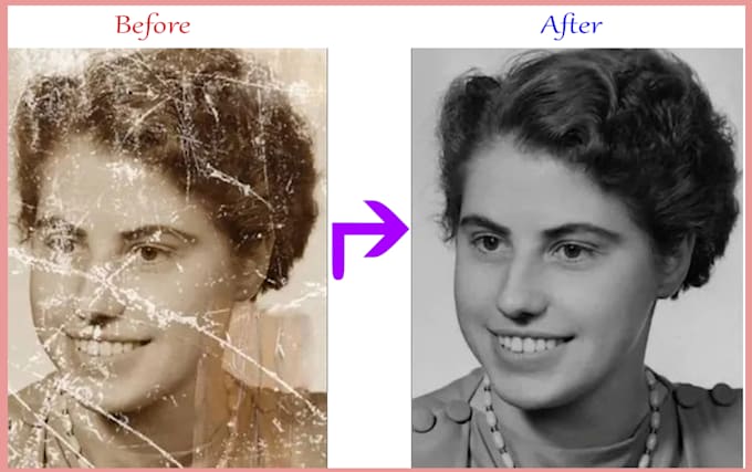 do restore, colorize, repair and retouch old photos