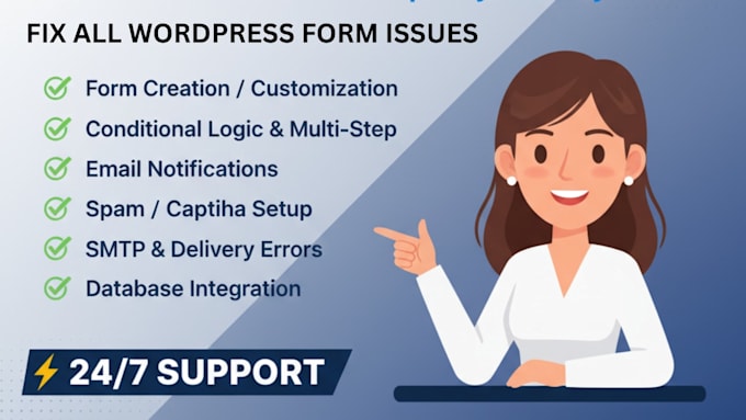 build or fix multistep forms with gravity forms, cf7, and API integration