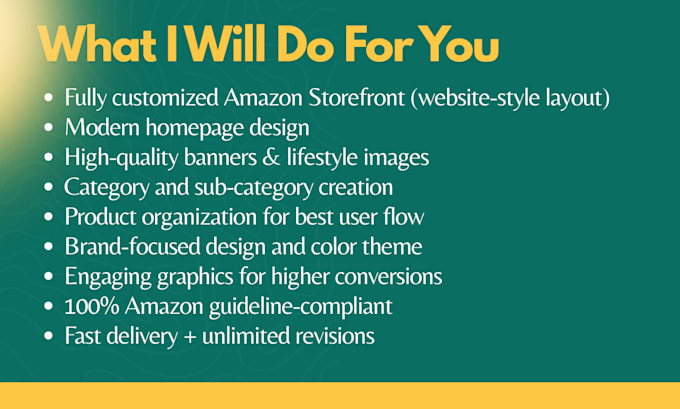 design your amazon storefront design