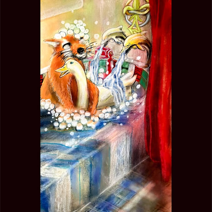 draw a surreal scene