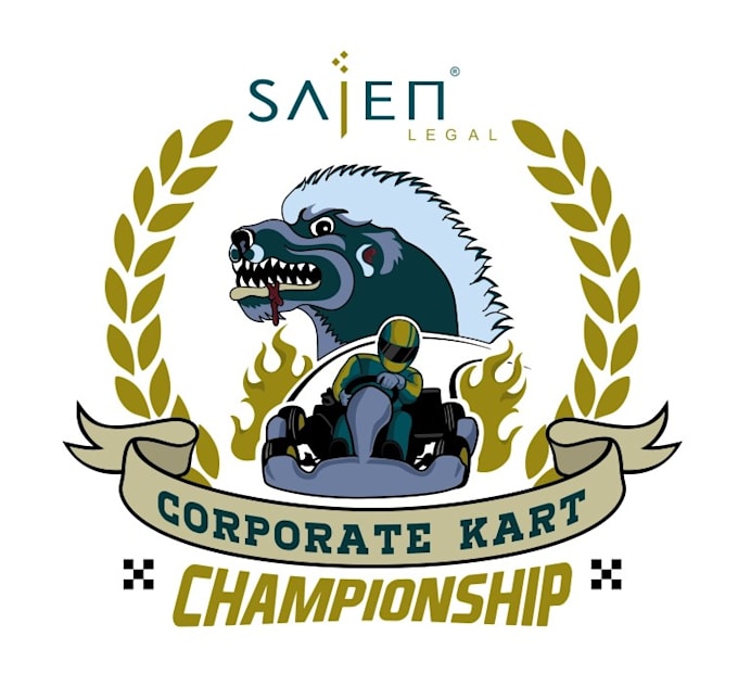 do modern line art text or championship logo