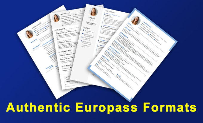 Create Europass Cv With Your Signature And Cover Letter By Azammahmud Fiverr 0840