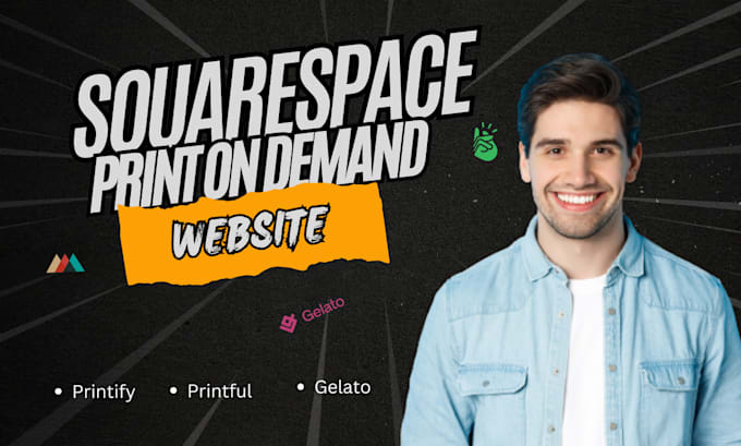 setup squarespace wix ecommerce seo printful square printify gelato pod website