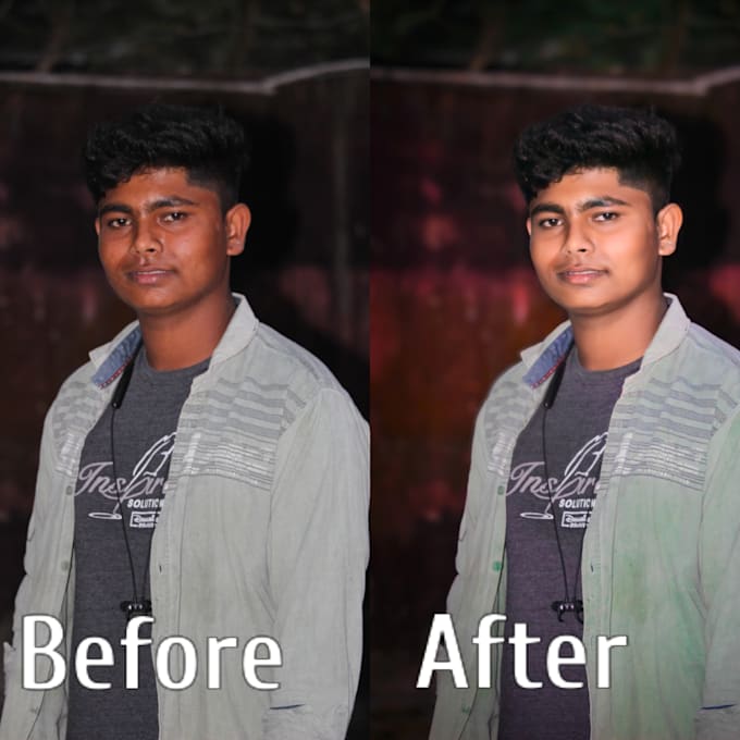 A photo editor doing different types of photo editing by