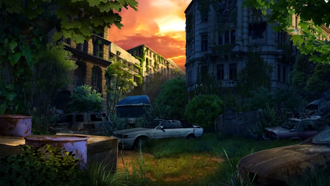 create environment illustration or concept art