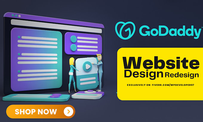professionally design or redesign godaddy website