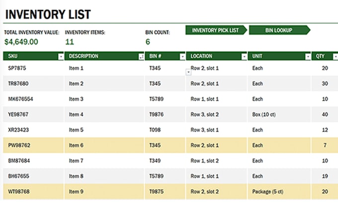 Create a custom excel data sheet by Tapia22 | Fiverr