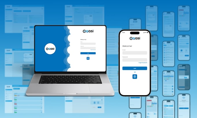 design modern mobile app UI UX and website UI UX in figma