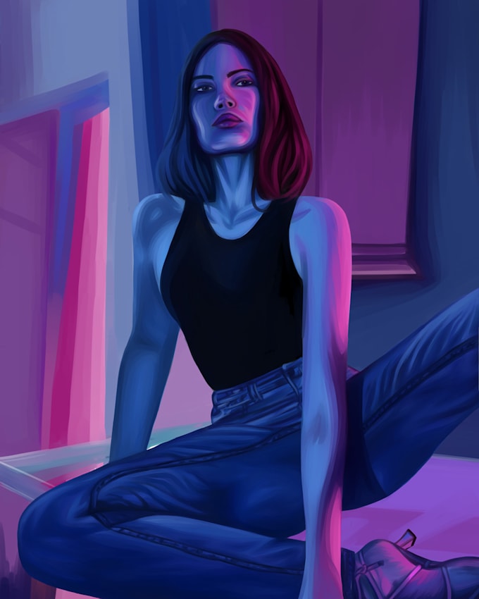 make any digital illustration in 3 days