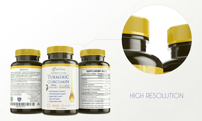 do unique supplement label design for amazon product