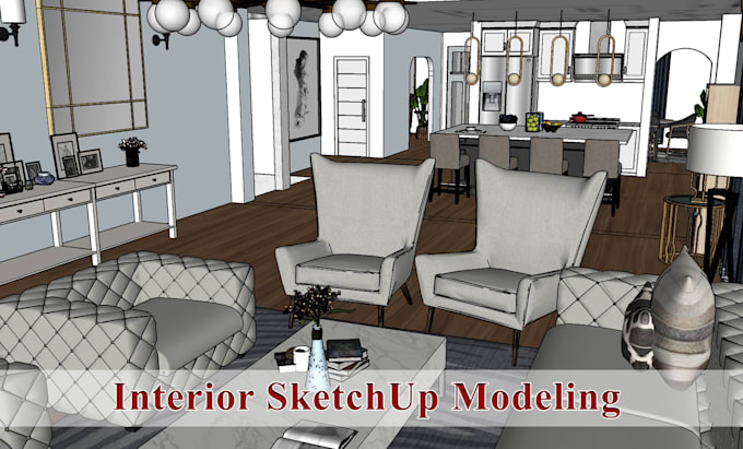 Do 3d sketchup modeling or design of architecture house plan by ...