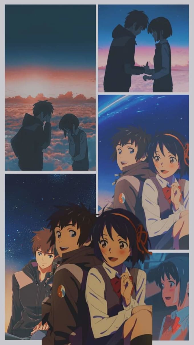 a collage of aesthetic anime pict