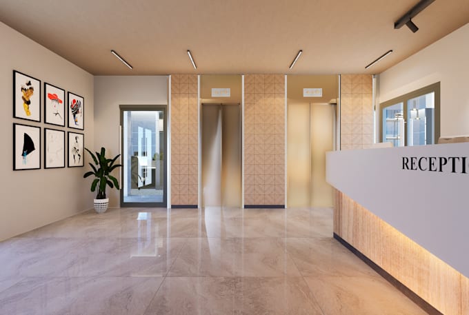 3d interior design and render