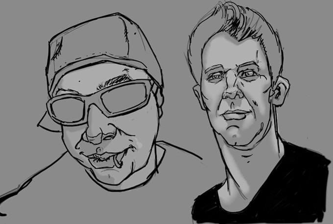 draw a fun Digital Sketch of You
