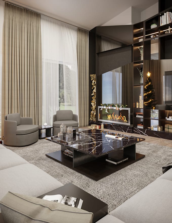 create interior 3d modeling and renders