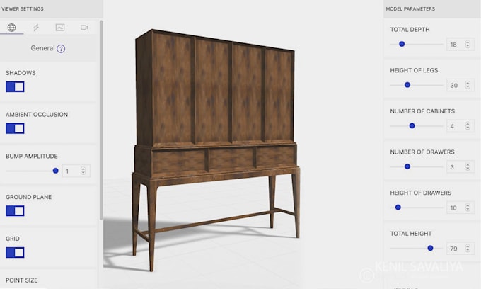 make parametric design furniture shapediver shopify