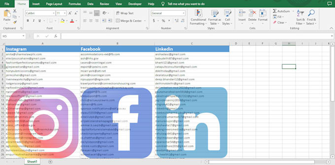 enter data for email scraping,bulk email collection,web scrapper,email address