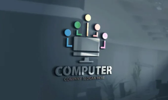 design creative computer logo for you in just 1 day