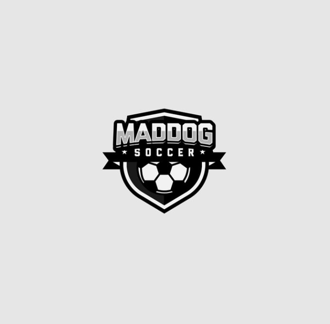 Do dynamic illustrate original mad dog soccer program logo in 1 day by