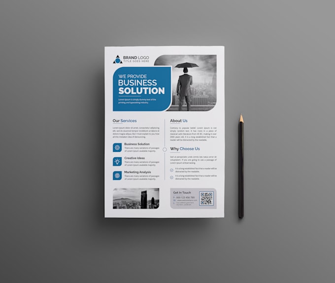 do professional corporate business flyer design